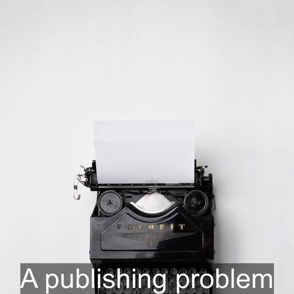 A publishing problem