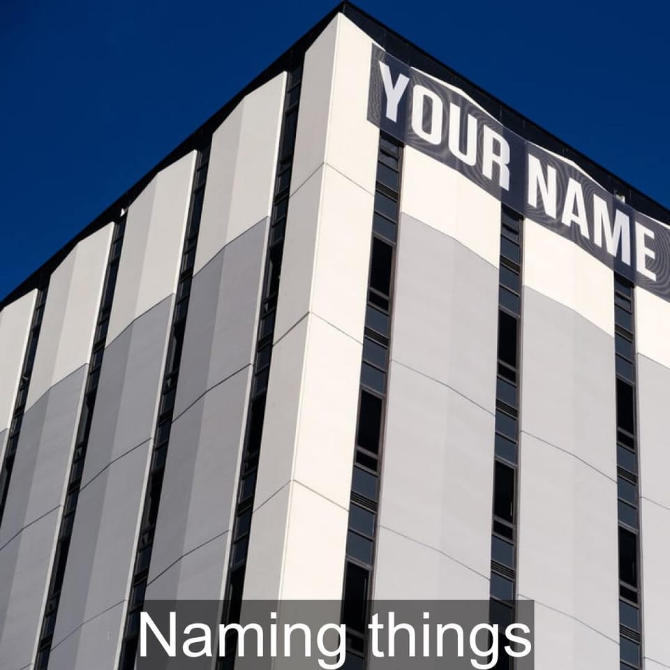 Naming things